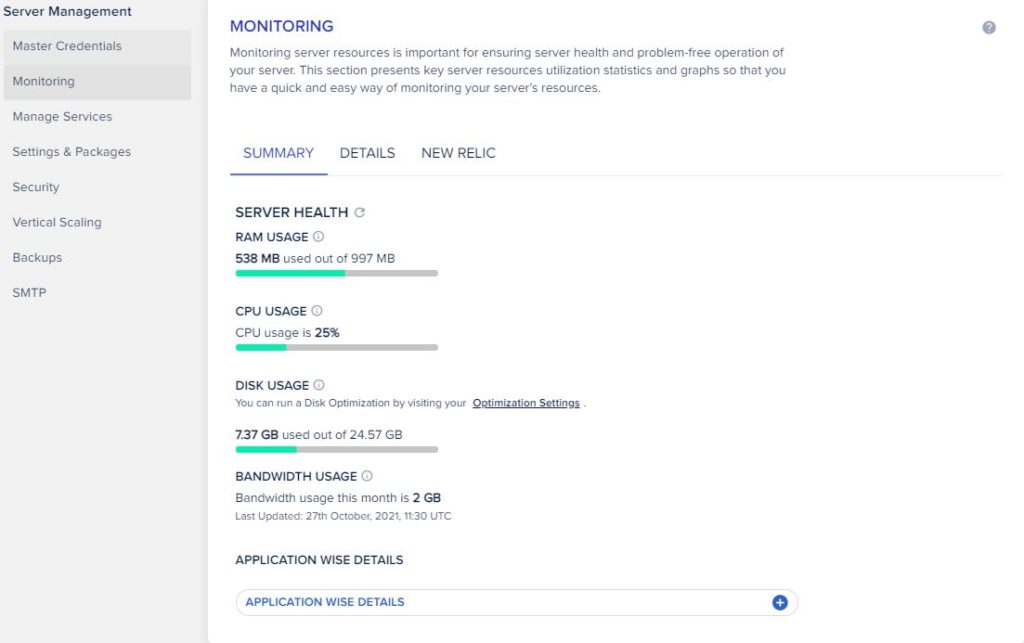 cloudways monitoring