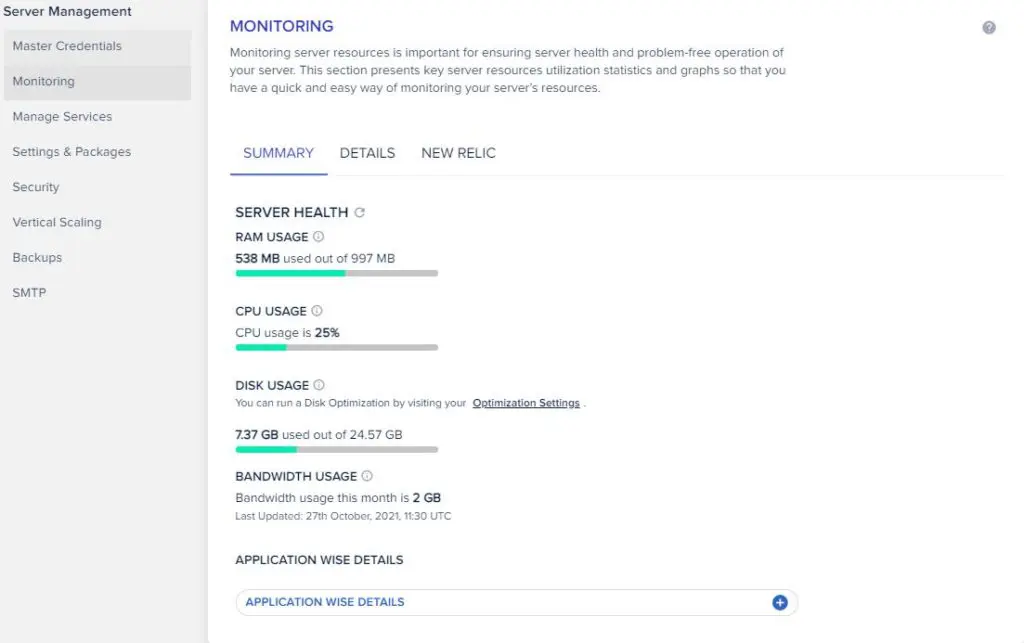 cloudways monitoring