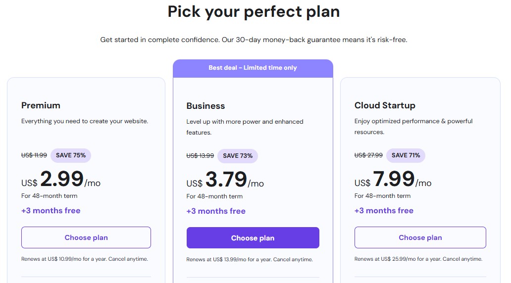 Hostinger Shared Hosting Pricing