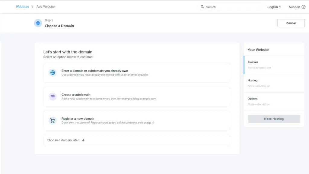 Add Website On Dreamhost