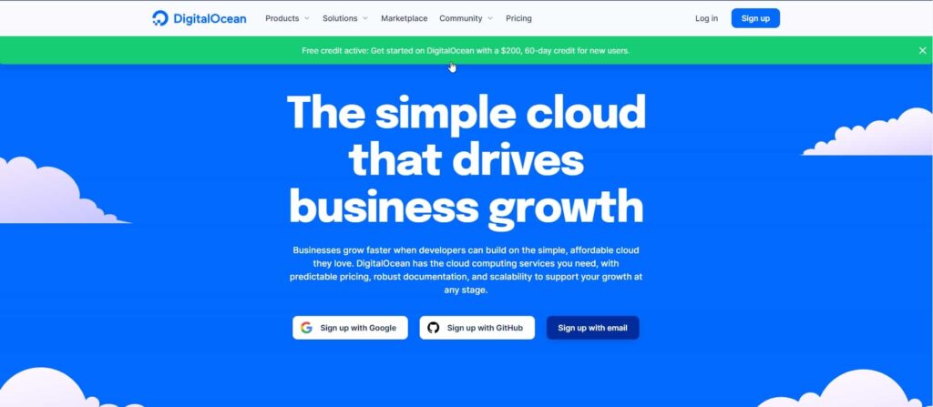 DigitalOcean $200 Free Credit