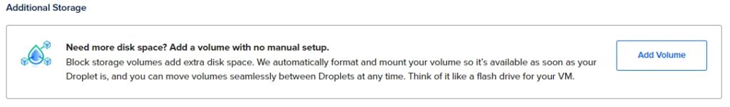 DigitalOcean Add Volume
