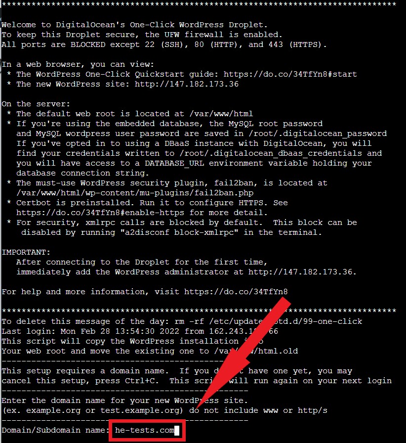 Setup WordPress On DigitalOcean via SSH 1