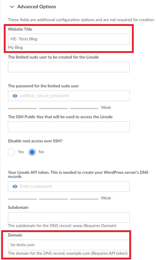 Add Domain on Linode