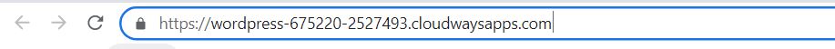 Cloudways Application URL