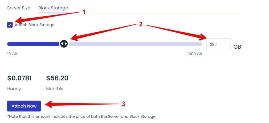 Cloudways Attach Block Storage