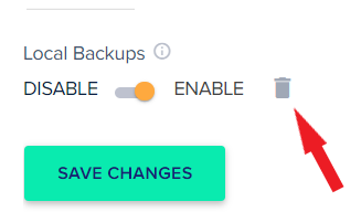 Cloudways Delete Local Backup