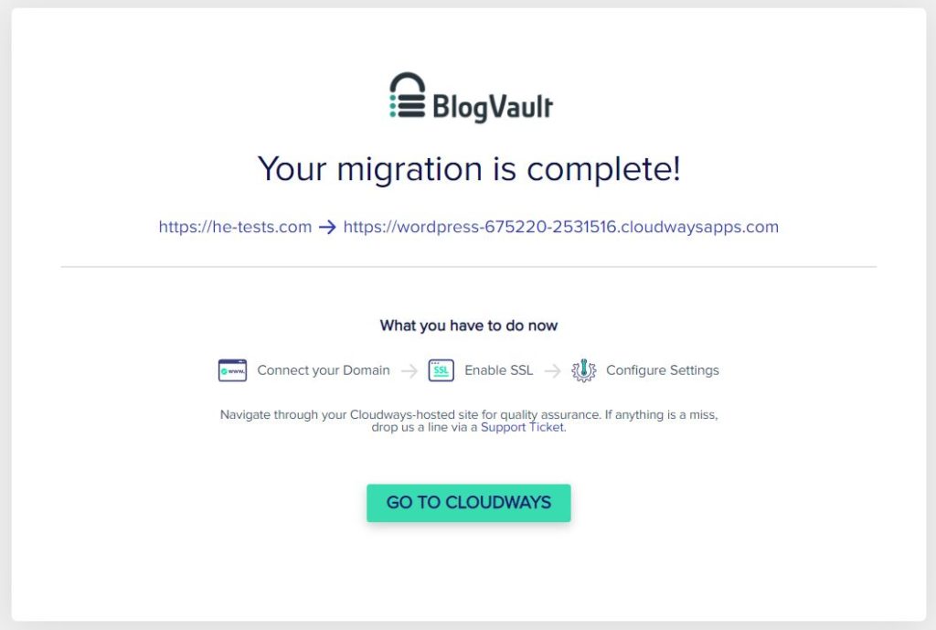 Cloudways WordPress Migration