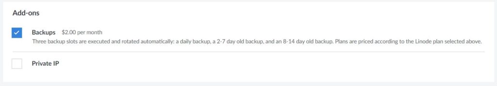 Linode Server Add-ons
