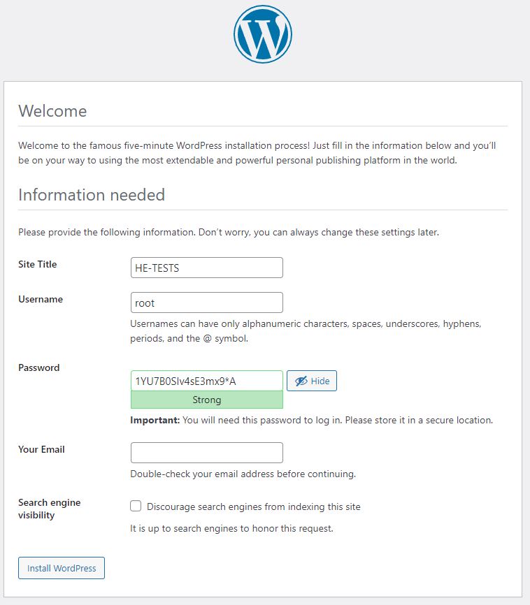 Vultr WordPress Installation