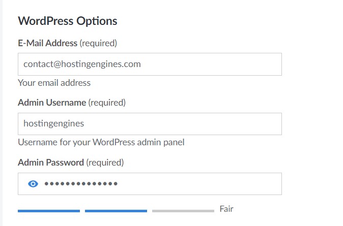 WordPress Credentials On Linode