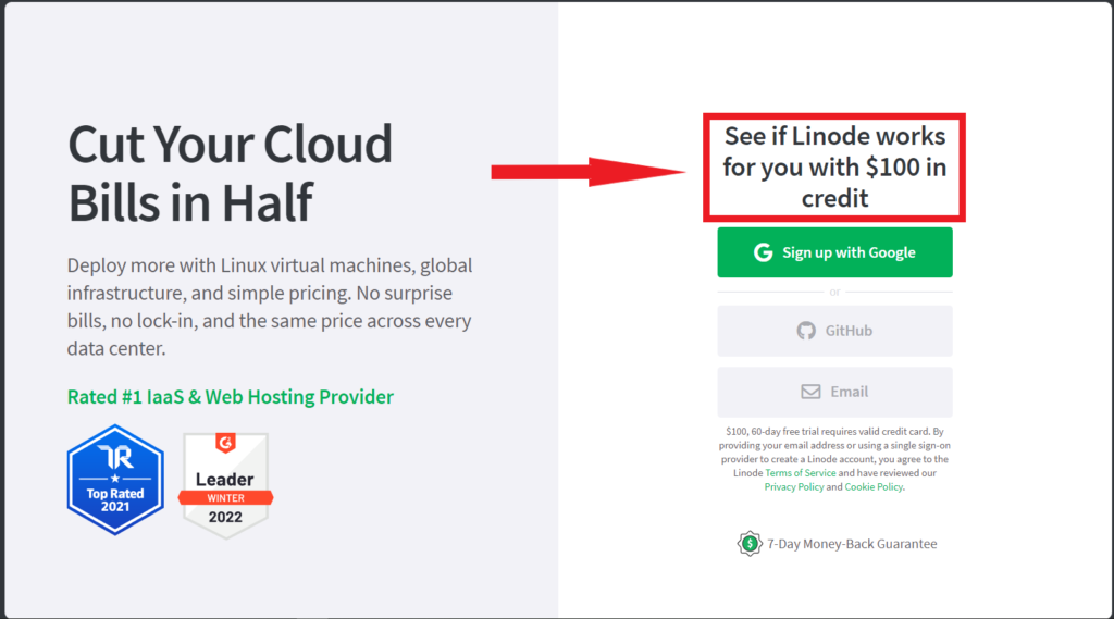 Linode Signup