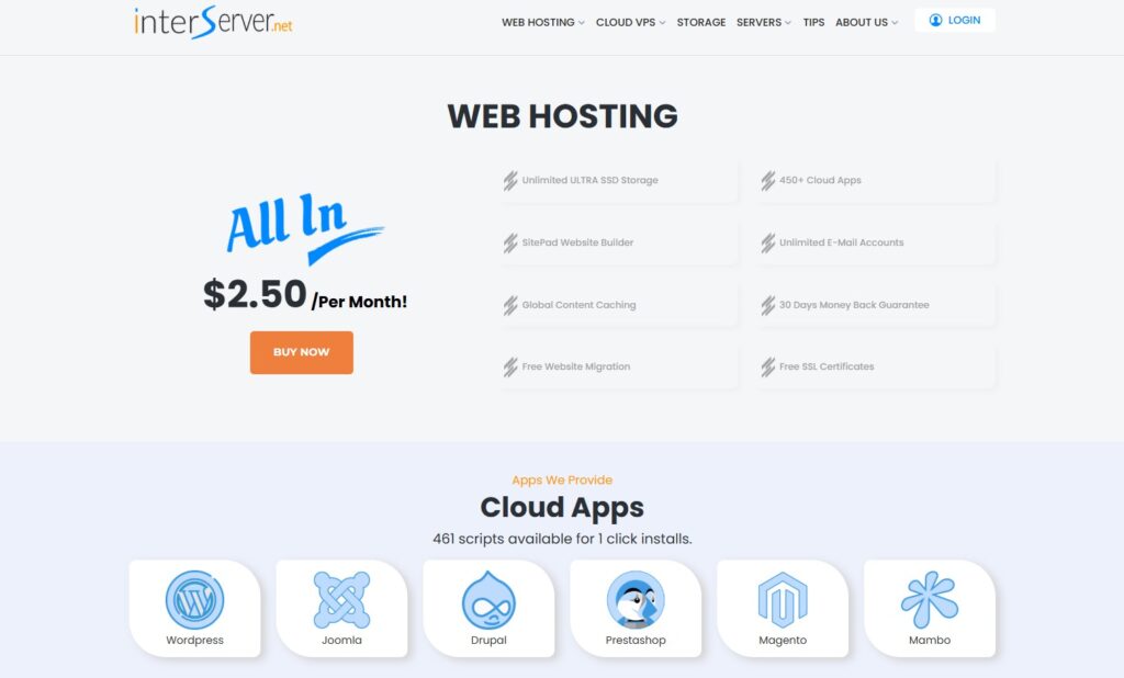 Interserver home page