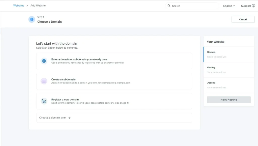 Add Website On Dreamhost