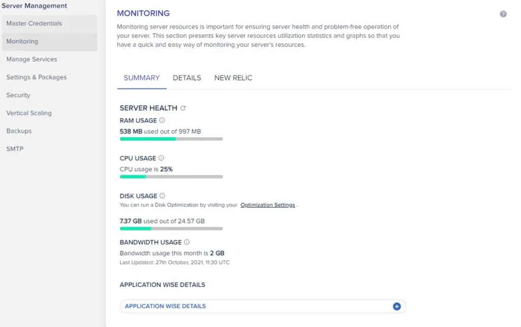 cloudways monitoring