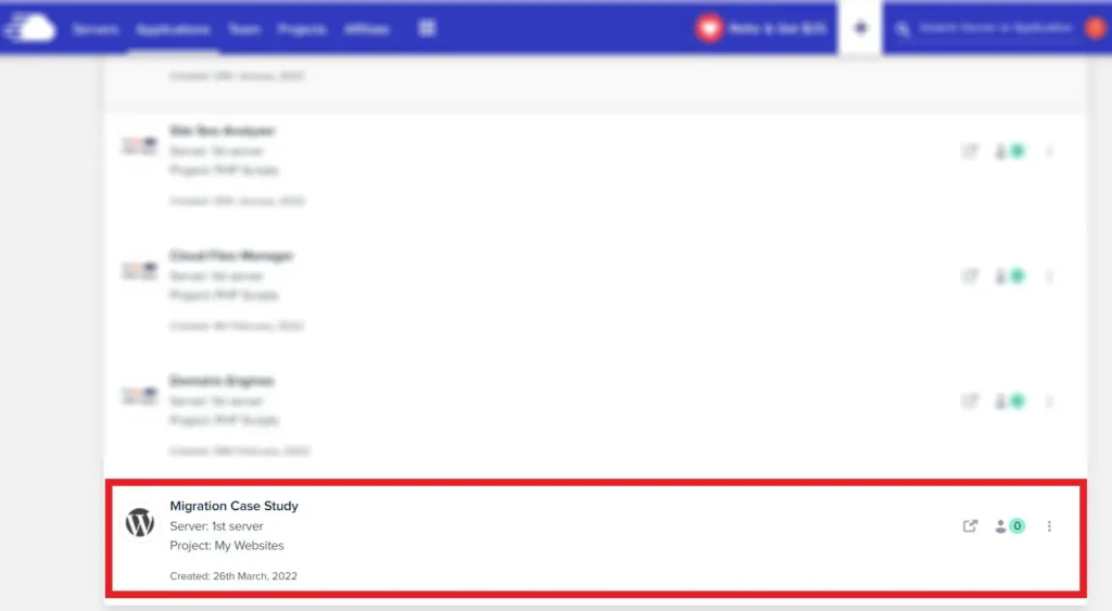 Cloudways Applications