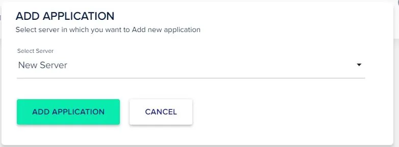 Cloudways Select Server to Add Application