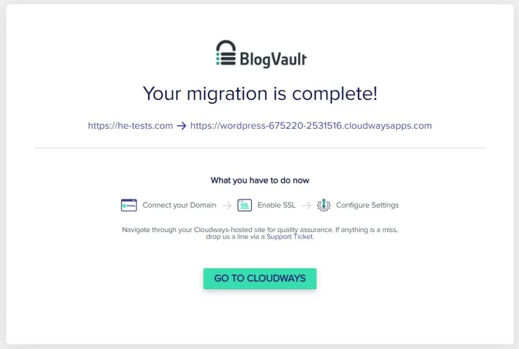 Cloudways WordPress Migration