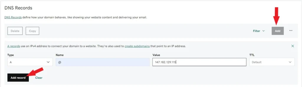 DNS Records On GoDaddy