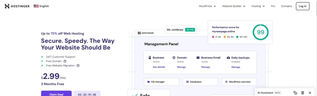 Hostinger Web Hosting