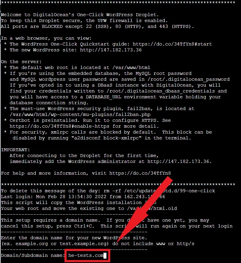 Setup WordPress On DigitalOcean via SSH 1
