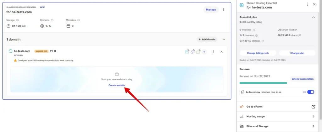 Spaceship Create Website