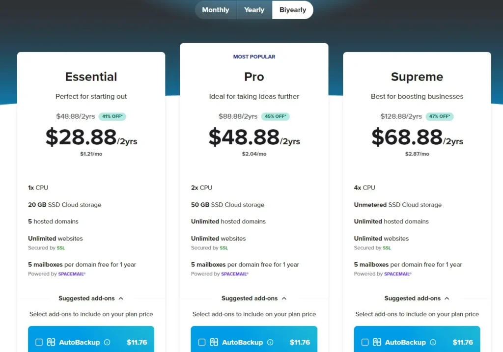 Spaceship Shared Hosting