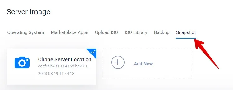 Vultr Create Server from Snapshot